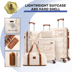 3/5pcs 20/24/28" Luggage Set w/Toiletry Bag & Duffel Bag