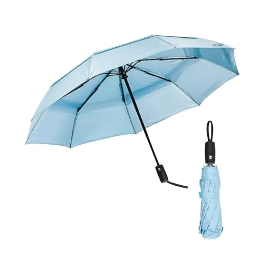 Compact Windproof Travel Umbrella – Auto Open/Close, Water-Resistant