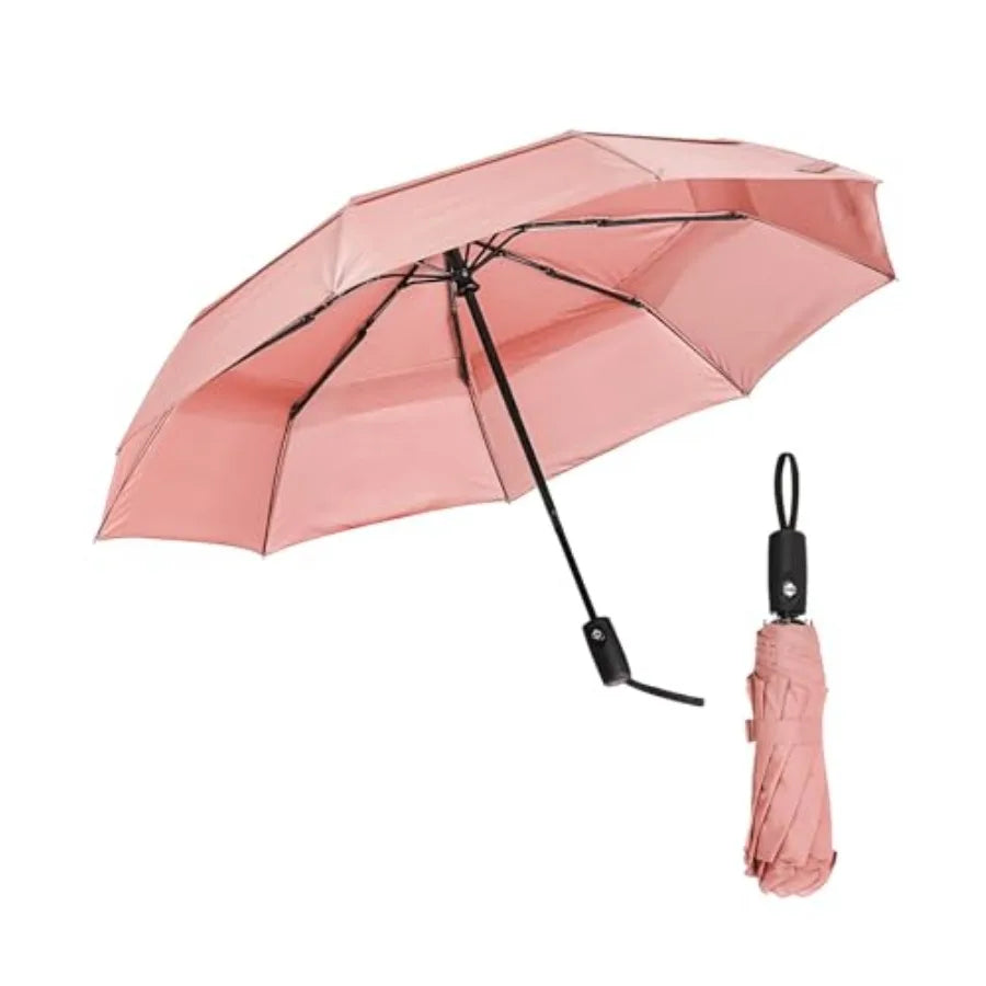 Compact Windproof Travel Umbrella – Auto Open/Close, Water-Resistant
