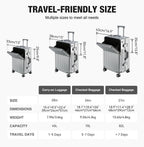 20/24/27 Lightweight Aluminum Hard Shell Luggage