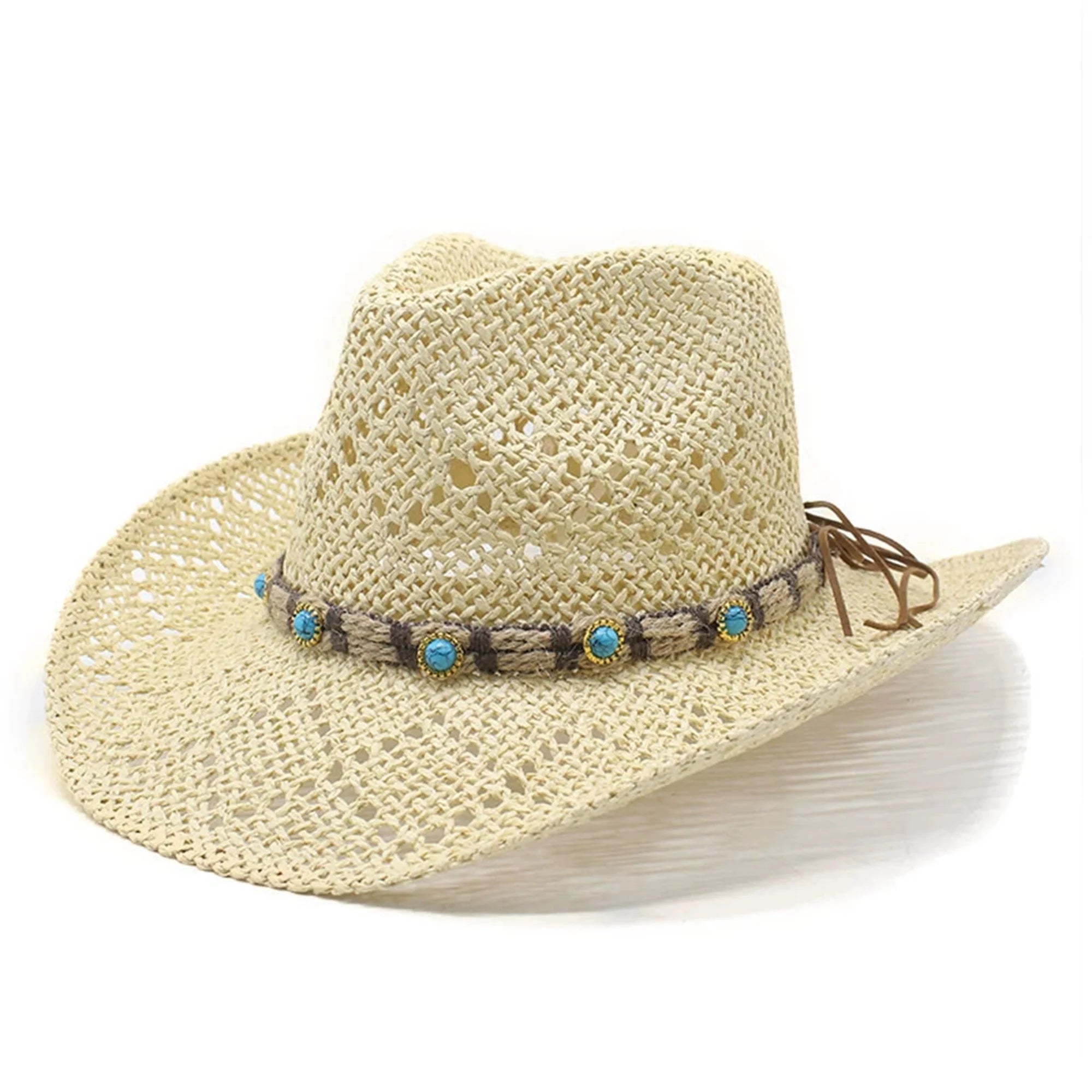 Chic Straw Sun Hat w/Stylish Strap