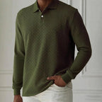 Men's High Quality Long Sleeve Polo Shirt
