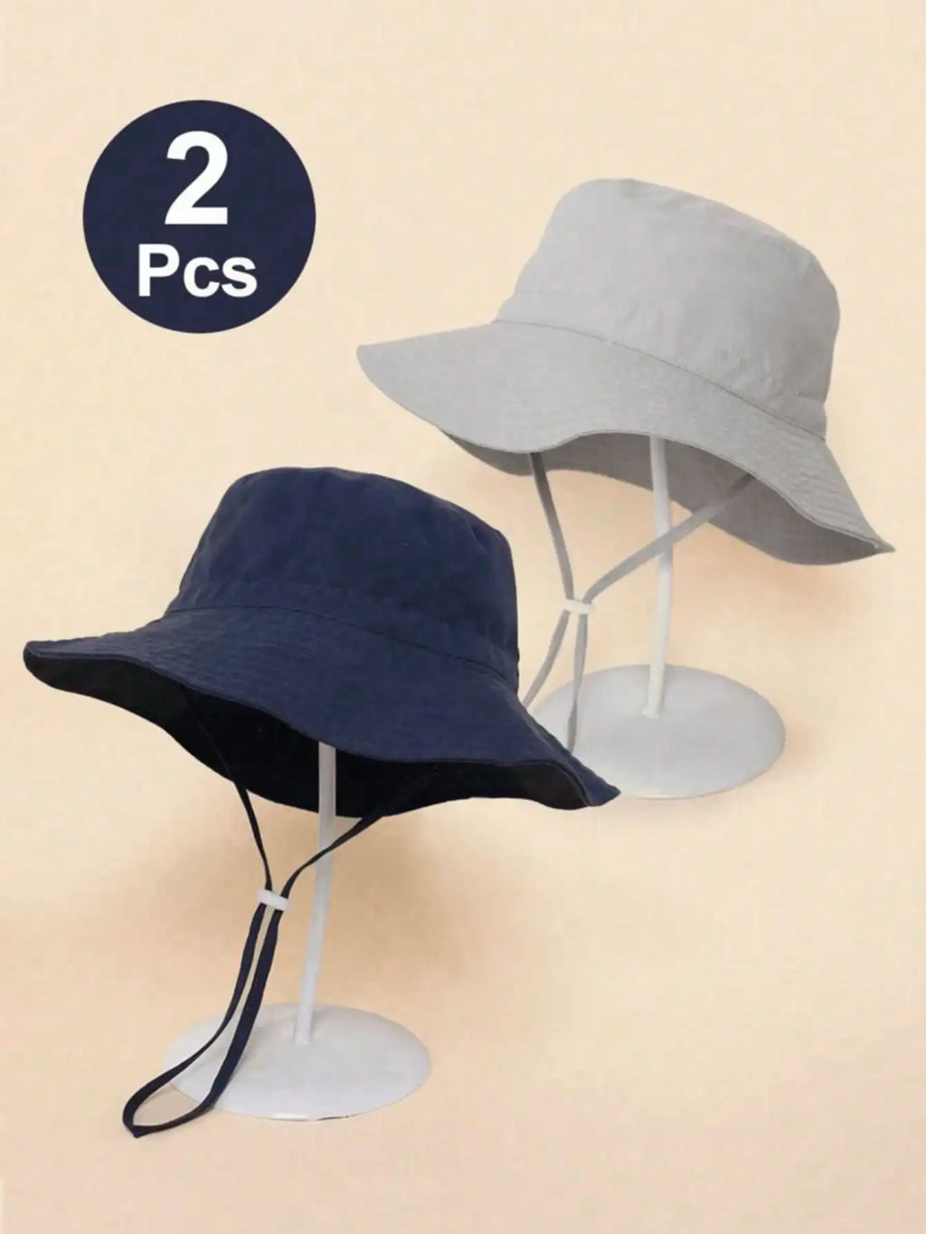 2pcs Children's Fisherman Sun Hat w/Large Brim