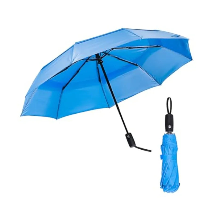Compact Windproof Travel Umbrella – Auto Open/Close, Water-Resistant