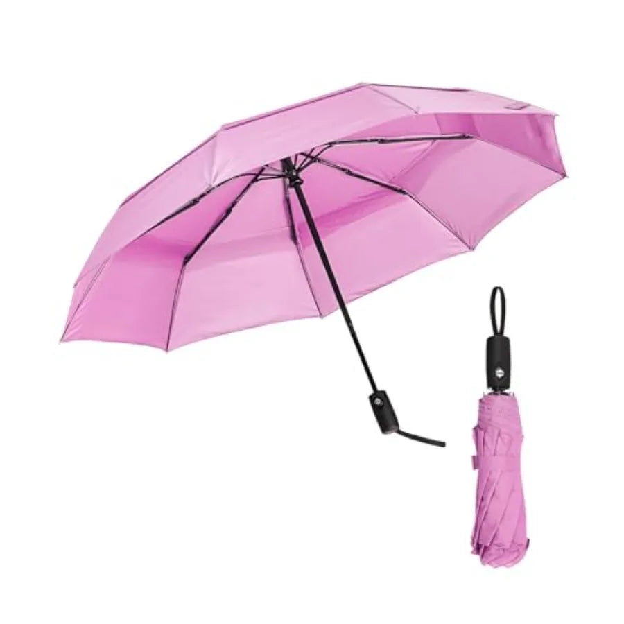 Compact Windproof Travel Umbrella – Auto Open/Close, Water-Resistant