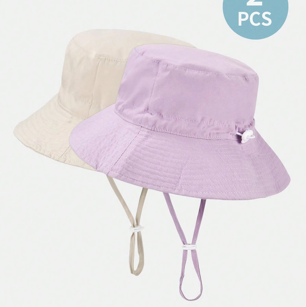 2pcs Children's Fisherman Sun Hat w/Large Brim