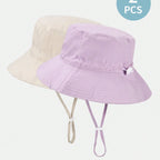 2pcs Children's Fisherman Sun Hat w/Large Brim