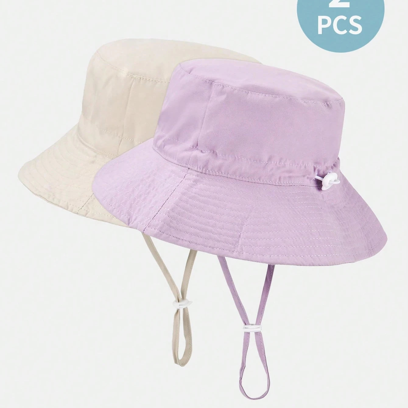 2pcs Children's Fisherman Sun Hat w/Large Brim