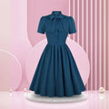 Women's Vintage Lapel Long Dresses