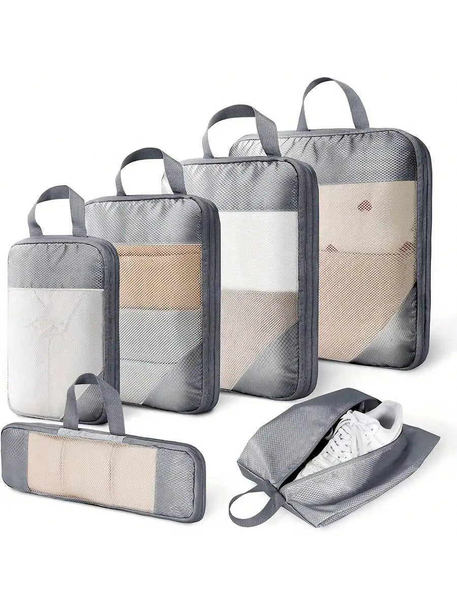 6 Pcs Compression Travel Cubes