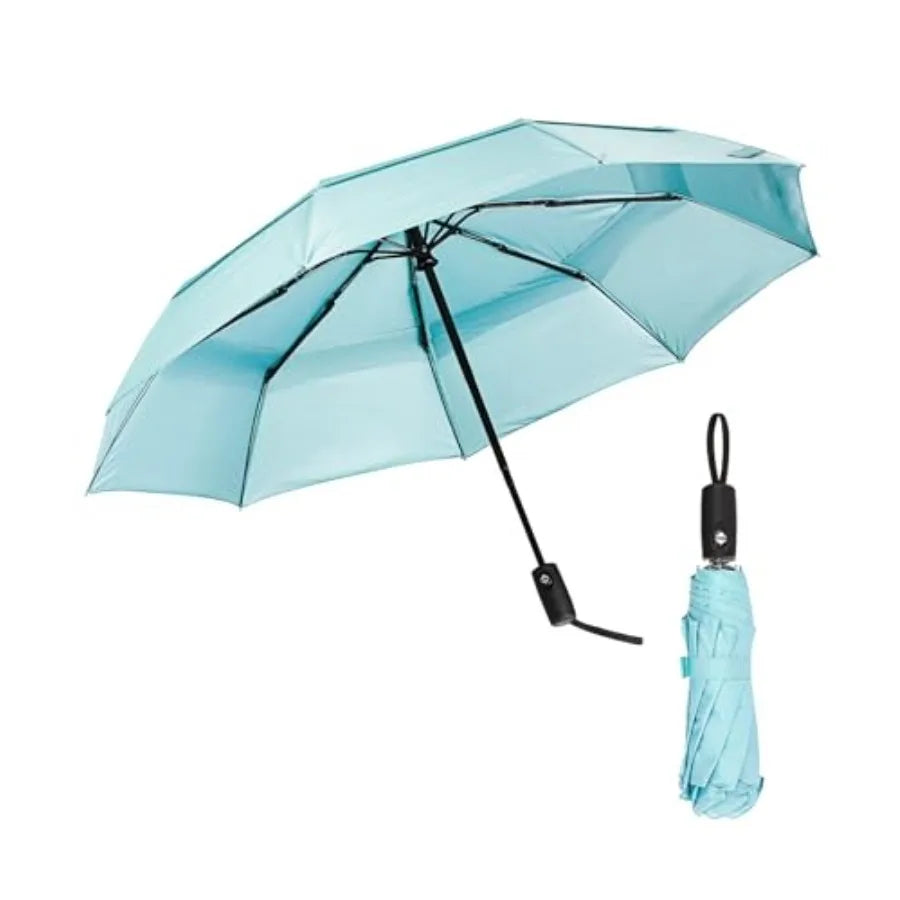Compact Windproof Travel Umbrella – Auto Open/Close, Water-Resistant