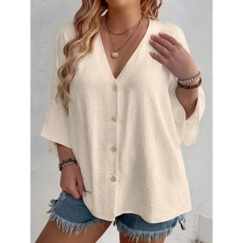 Women's Breathable V-Neck T-shirt