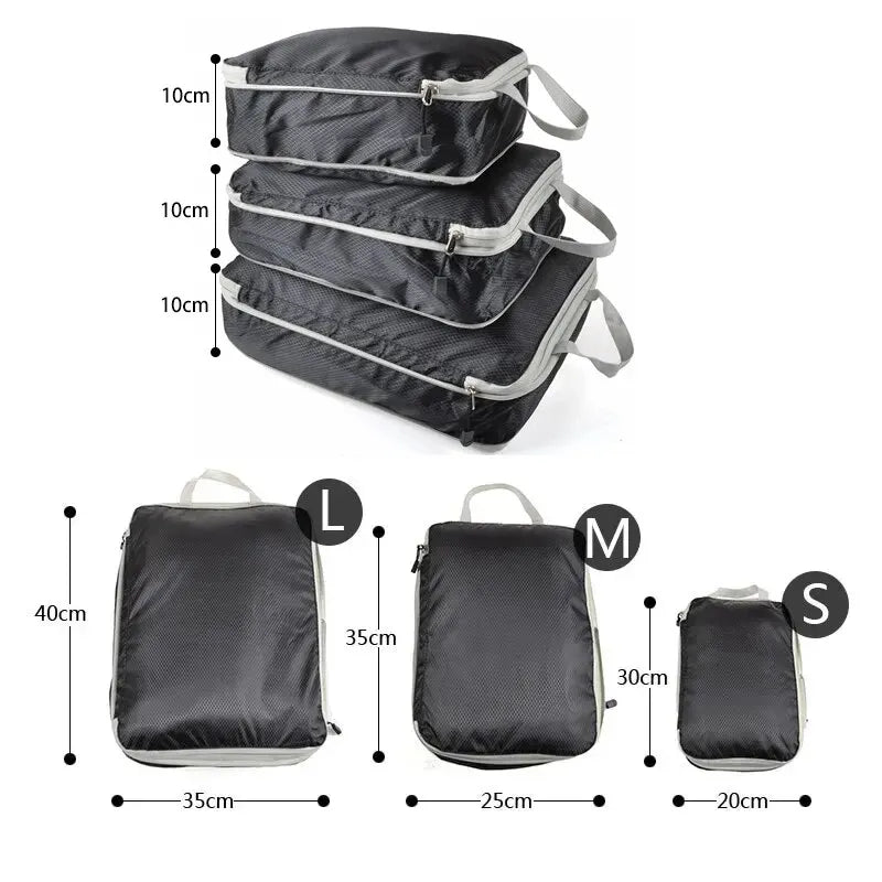 3Pcs/set Packing Cubes