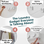 Laundry Retractable Indoor/Outdoor Clothesline