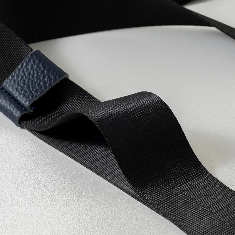 RFID Cowhide Crossbody Bag
