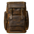 Vintage Crazy Horse Genuine Leather Hiking Backpack
