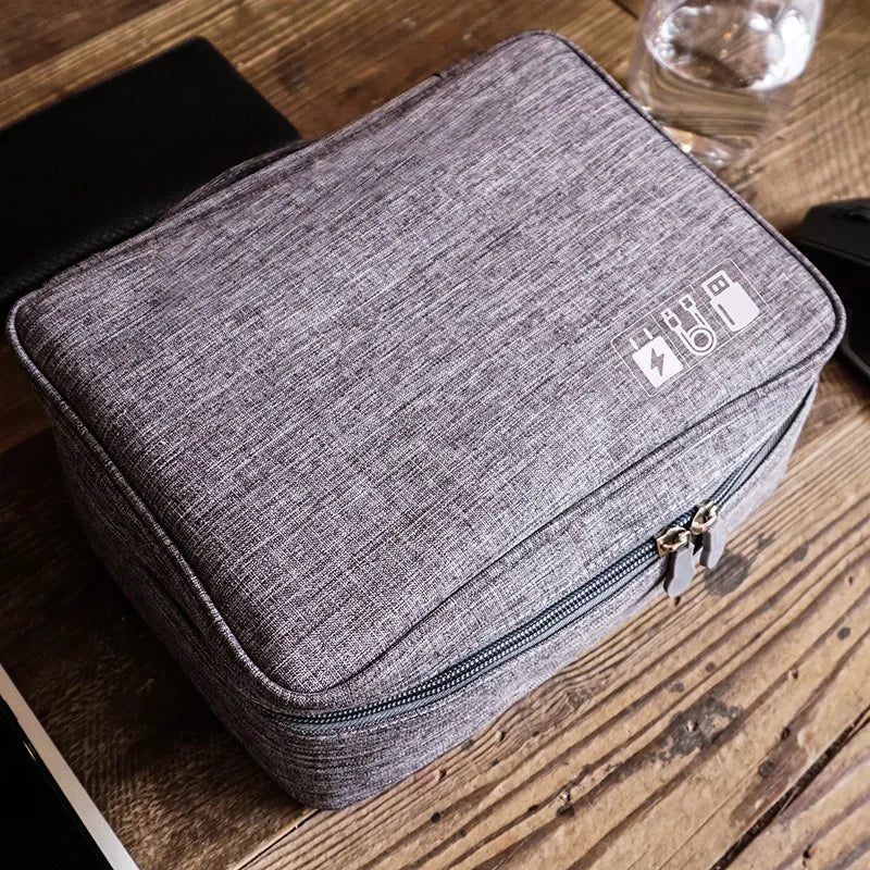 Large Capacity Travel Electronics Accessories Organizer