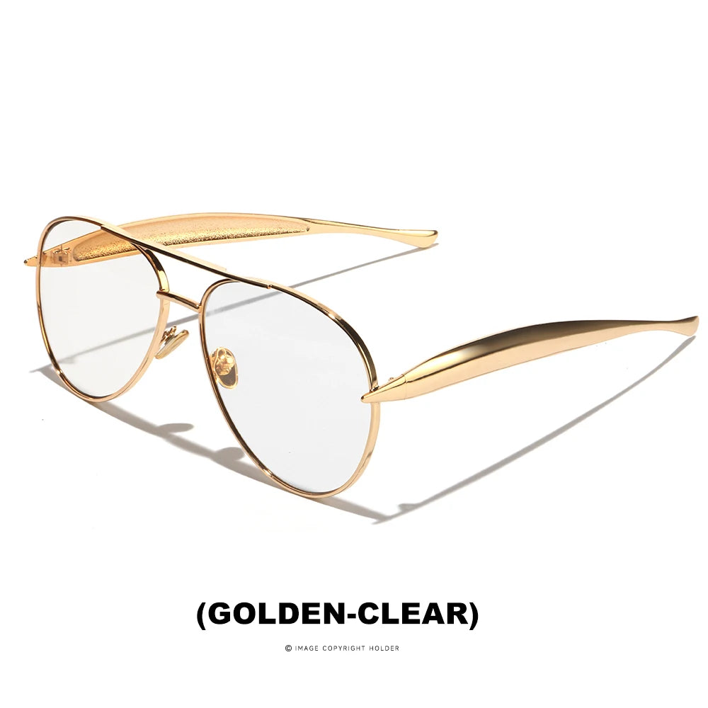 Oversized Vintage Aviator Glasses