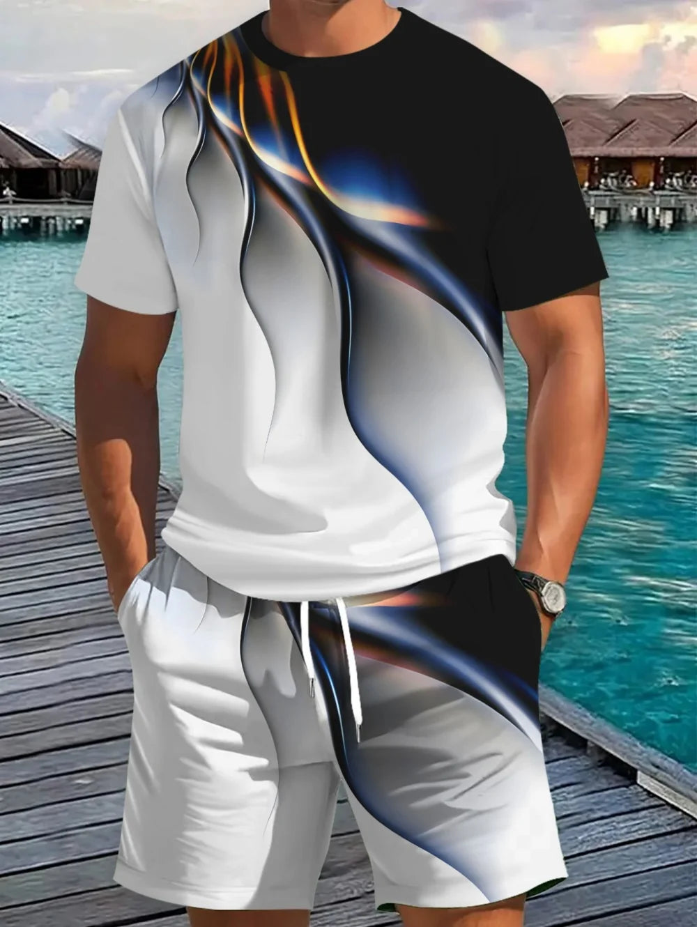 Men's Sportswear Quick-Dry Shorts Set