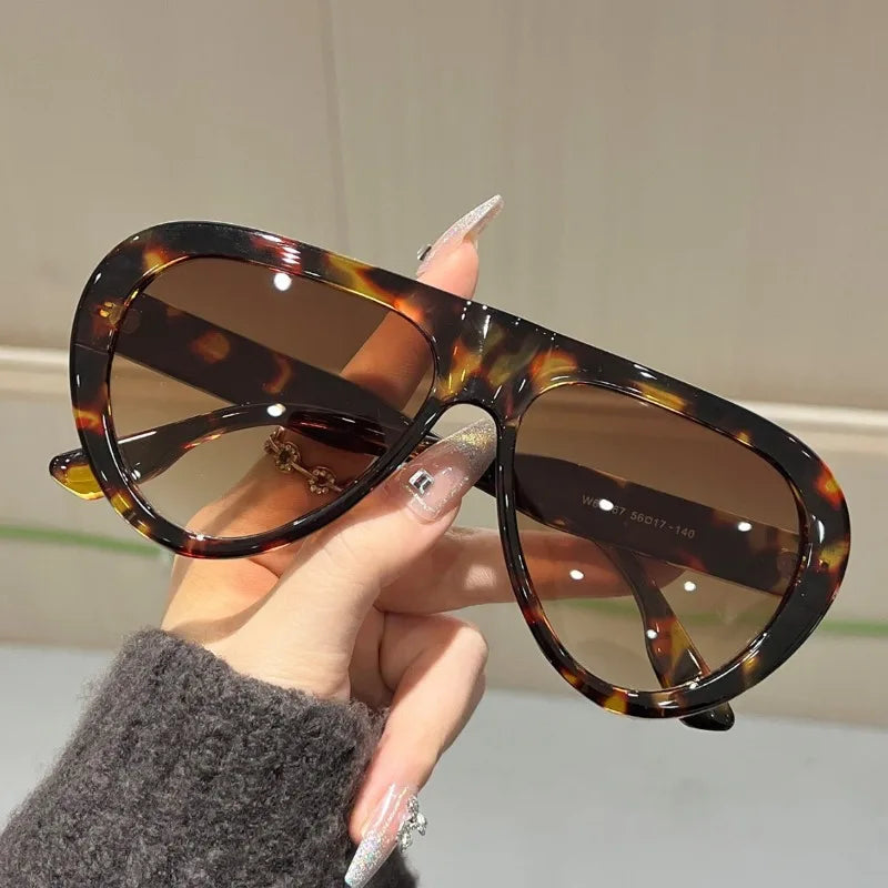 Vintage Oversized Oval Sunglasses