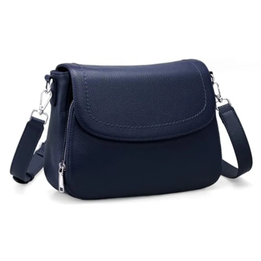 Genuine Leather RFID Crossbody Bag