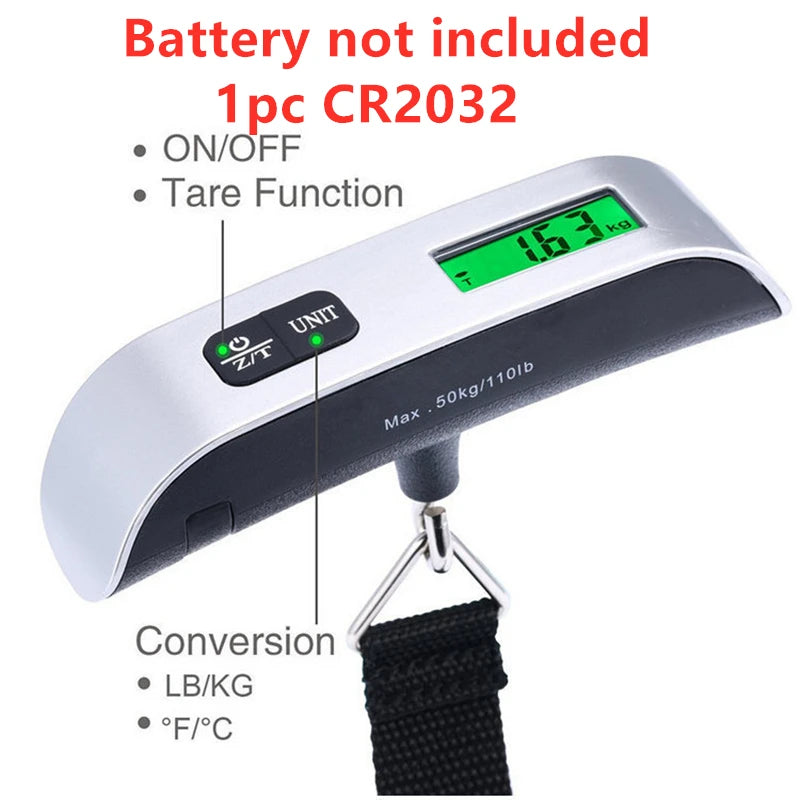 Digital Portable Luggage Scale for Up To 110lbs