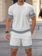 Men's 3D Printed Polyester Shorts Set
