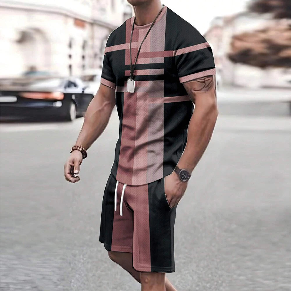 Men's Retro Cool Breathable Shorts Set