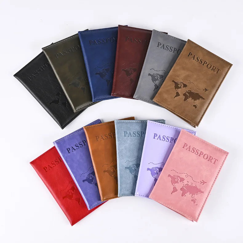 Sleek Grey Passport Cover – Slim Travel Wallet
