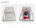 Soft Leather Touch Screen Crossbody