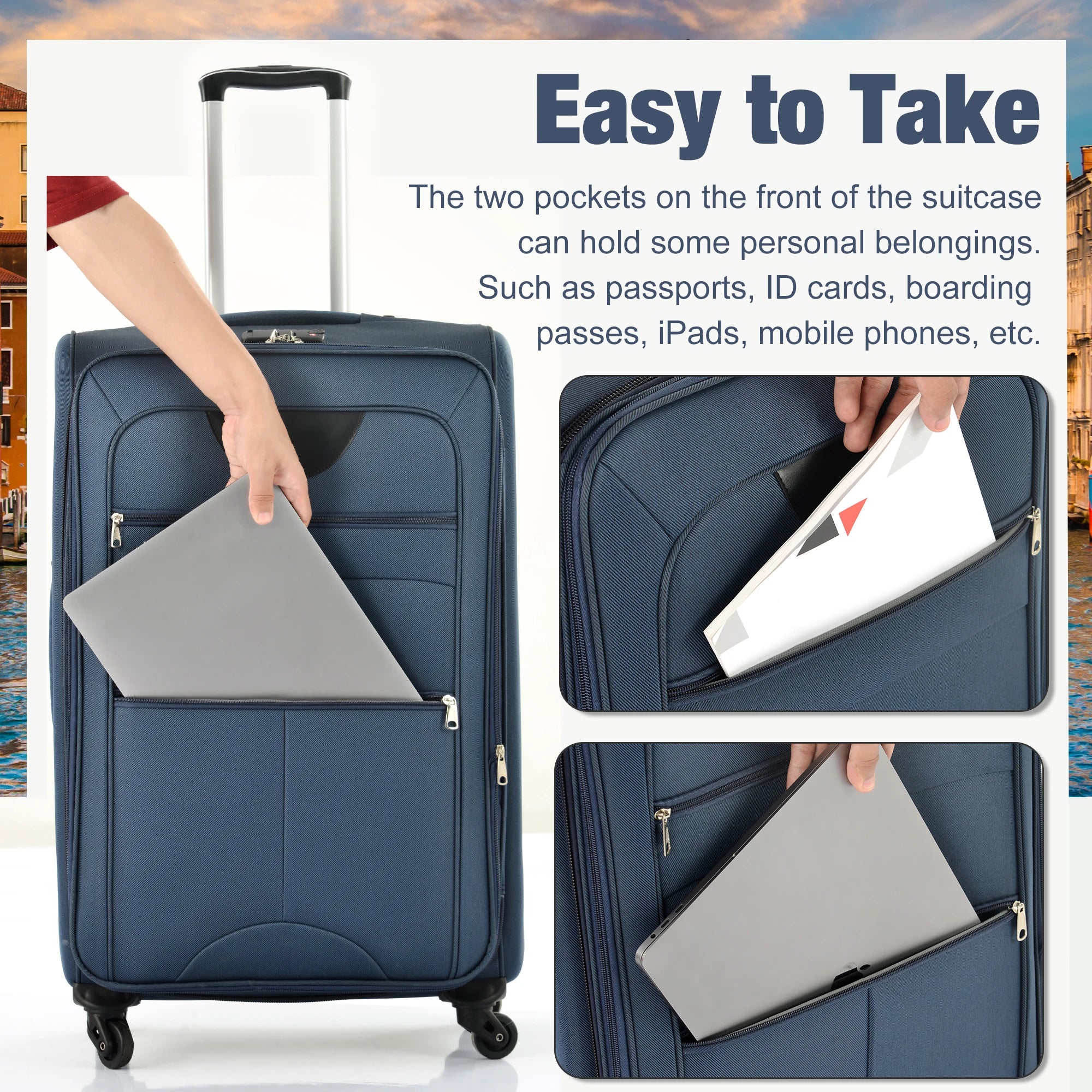 Softside Expandable 5pcs Set w/Duffel Bag