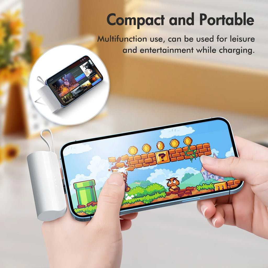 Mini Power Bank Dual USB-C Ports