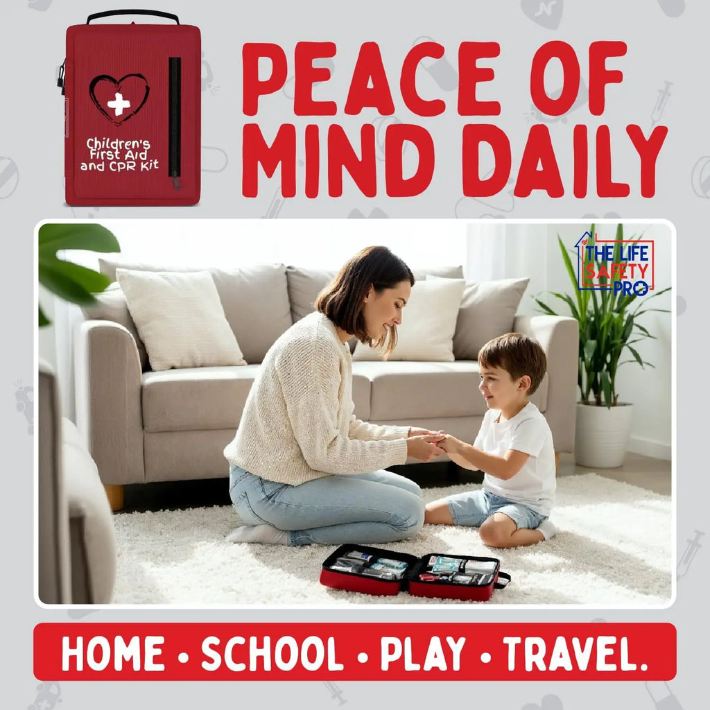 Kids First Aid Kit w/CPR Mask