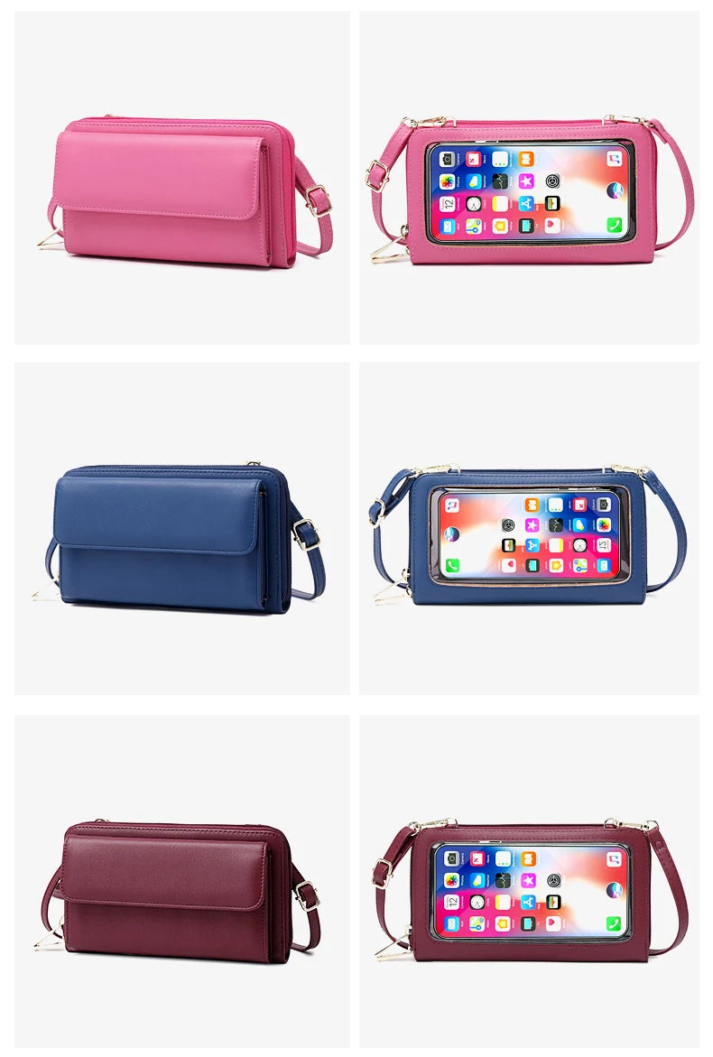 RFID Touchscreen Phone Wallet Crossbody