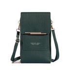 Soft Leather Touch Screen Crossbody