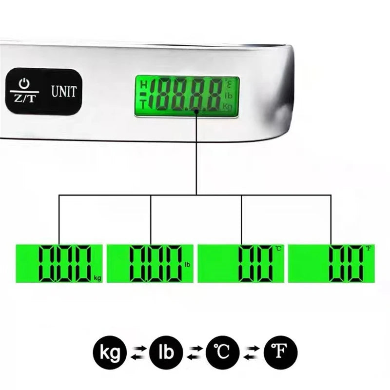 Digital Portable Luggage Scale for Up To 110lbs