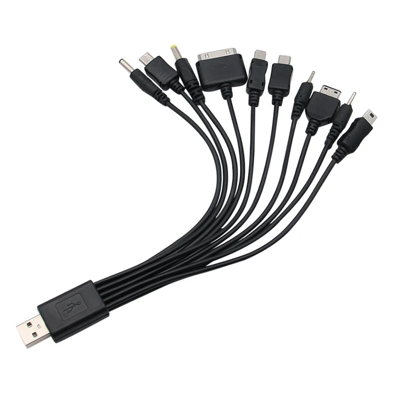 10In1 USB to Multi-ports USB Cable Universal Phone Charging