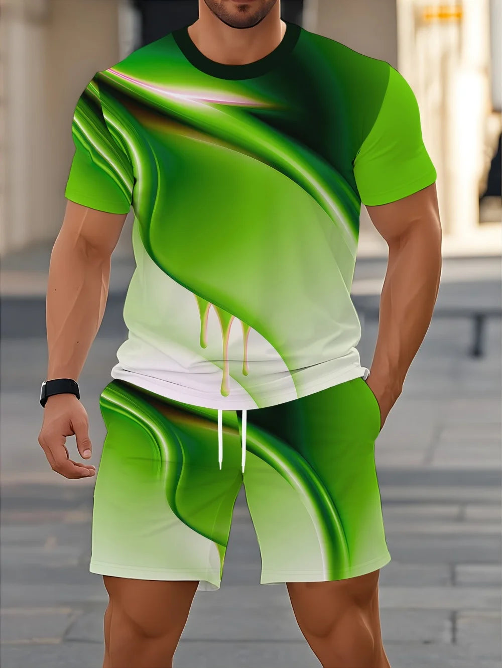 Men's Sportswear Quick-Dry Shorts Set
