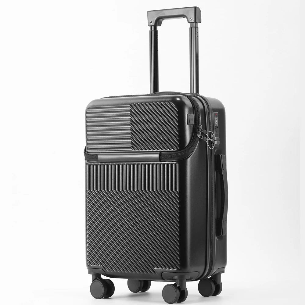 Stylish 20" Lightweight Carry-on w/Cup Holder