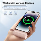 Mini Power Bank Dual USB-C Ports for IPhone16/ 15/15 Plus/15 Pro/15 Pro Max/Android