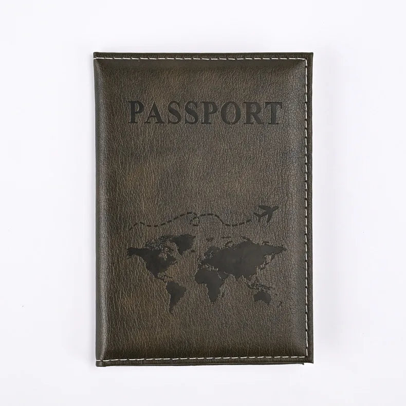 Sleek Grey Passport Cover – Slim Travel Wallet