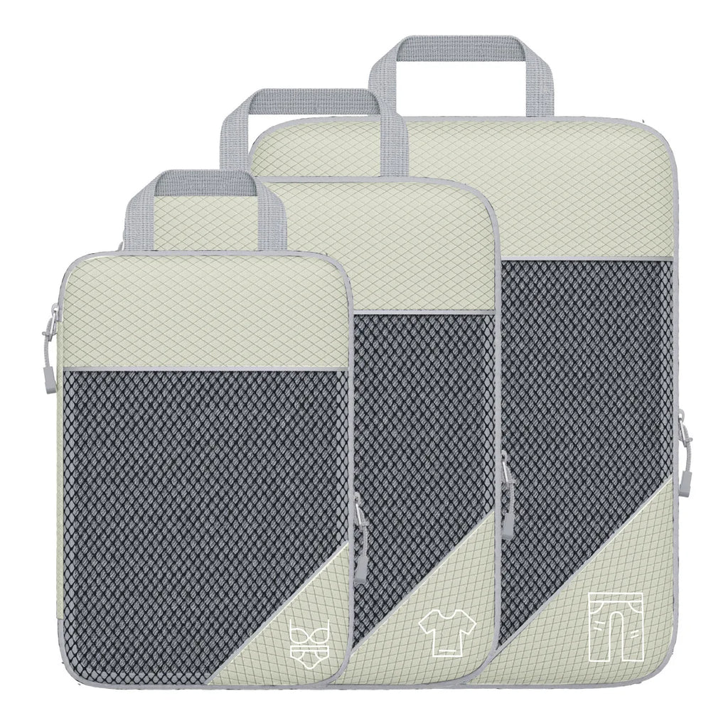 Travel Compression Storage Bag Set w/Shoe Bag