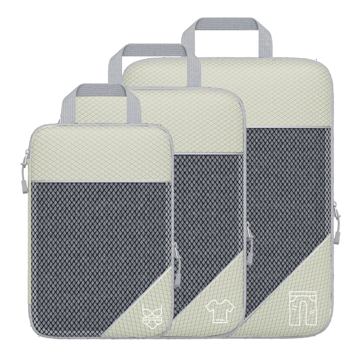 Travel Compression Storage Bag Set w/Shoe Bag