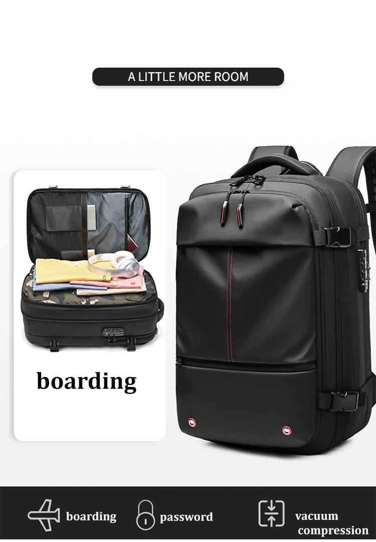 Business Vacuum Compression Large Capacity Backpack