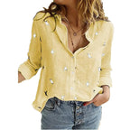 Women's Vintage Cotton Linen Blouse