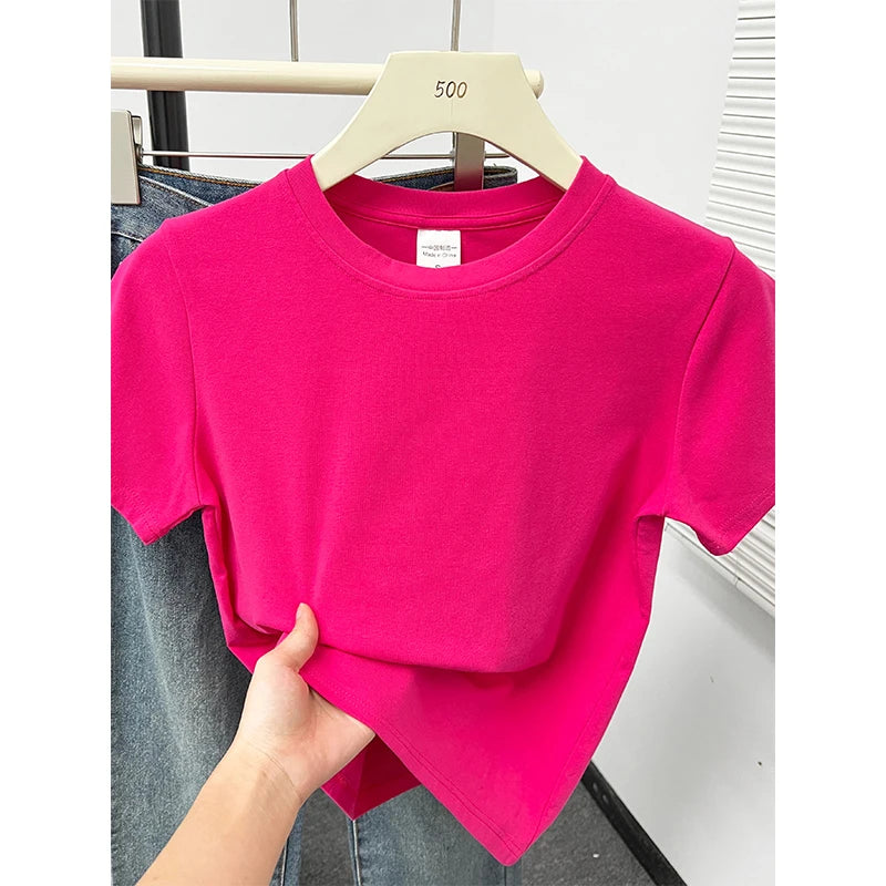 Casual Plus Size Short Sleeved T-Shirt