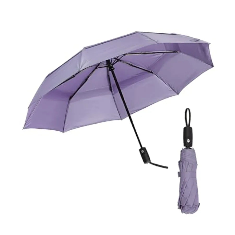 Compact Windproof Travel Umbrella – Auto Open/Close, Water-Resistant