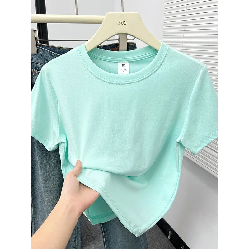 Casual Plus Size Short Sleeved T-Shirt