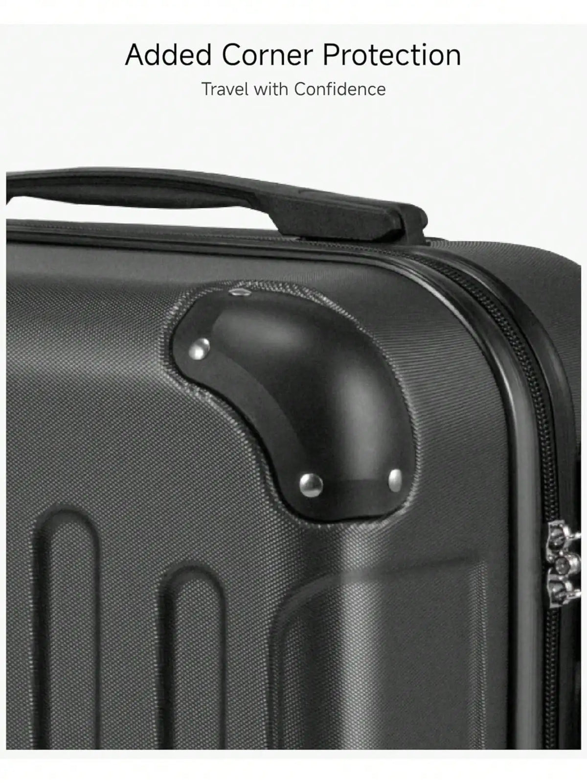 3Pcs Travel Luggage Set with Tote & Toiletry Bag