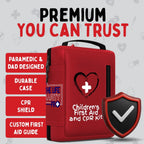 Kids First Aid Kit w/CPR Mask